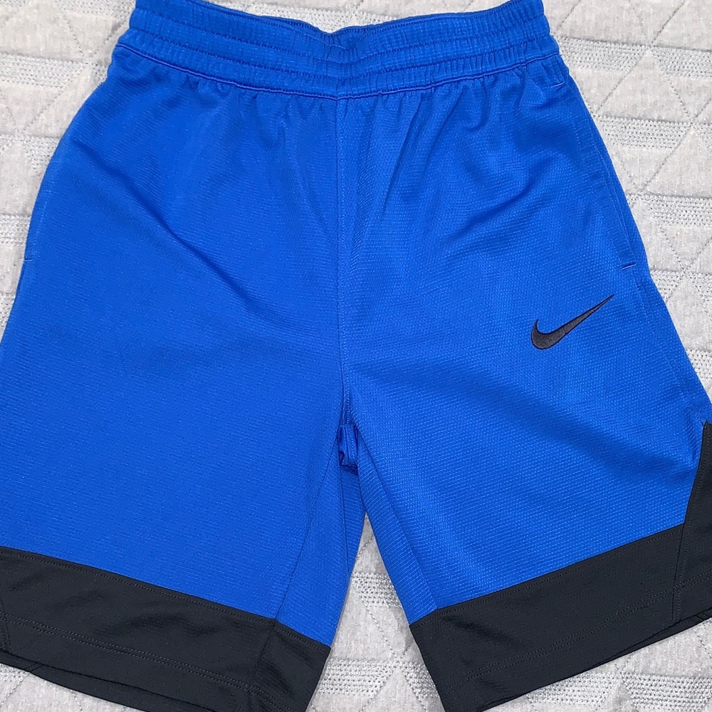 Nike boy’s Athletic Shorts in Blue and Black
